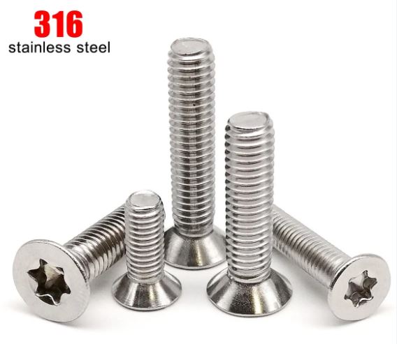 Flat Head M8 Torx or Philips