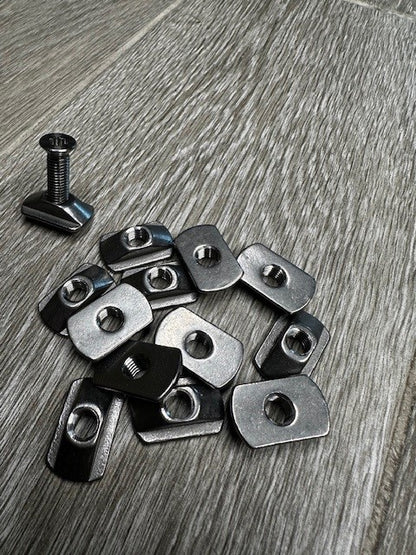 M7 Stainless Steel Low Profile T-nuts sold each