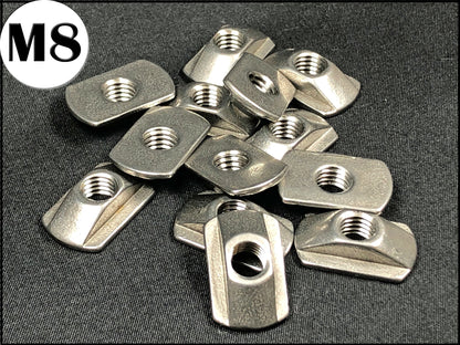 M8 Stainless Low Profile Replacement T-nuts Each