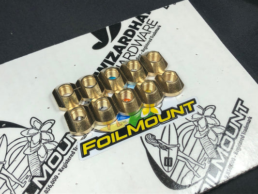 M8 Brass T-nuts Pack of 10